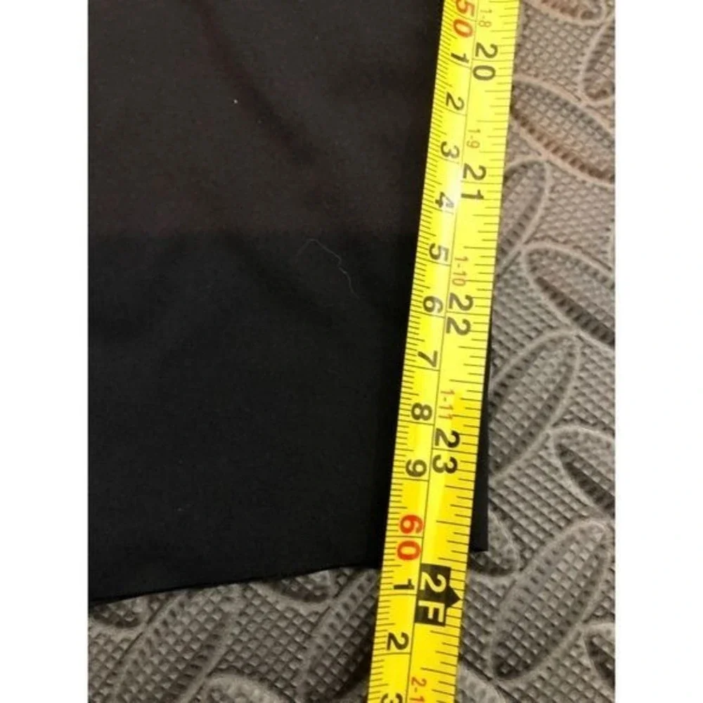 Lululemon Fast and Free Crop Leggings Womens 20 Black High Rise Pocket Nulux